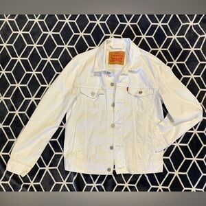 Levi's Women’s White Denim Jean Jacket, Sz S